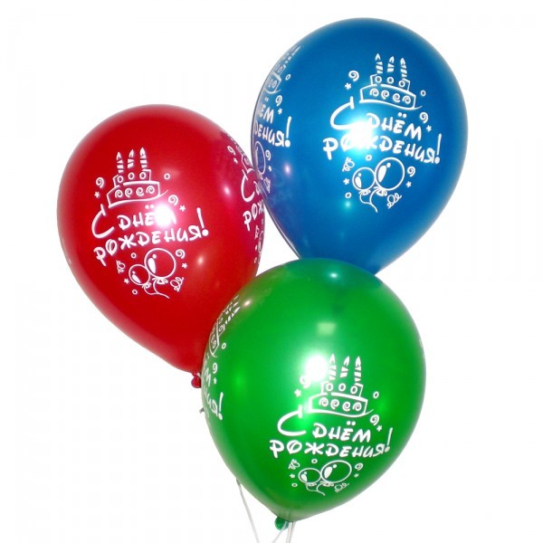Воздушный шар с днем рождения