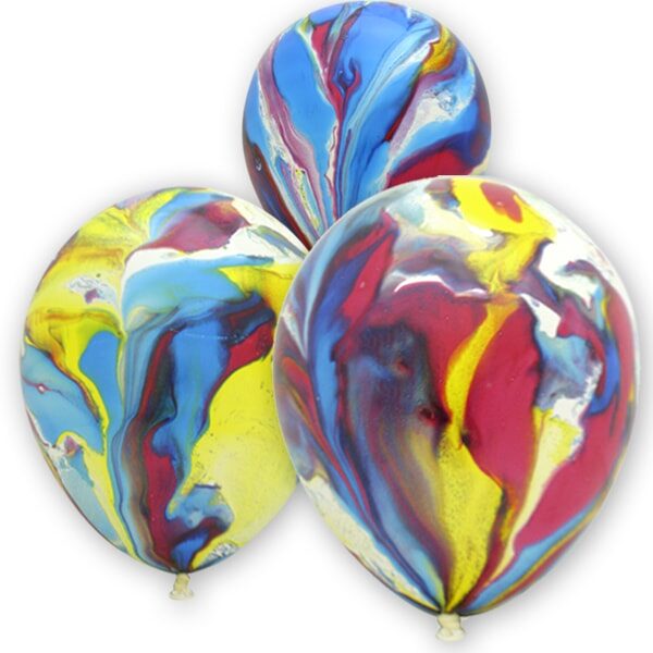 Воздушные шарики Многоцвет (Мраморные)