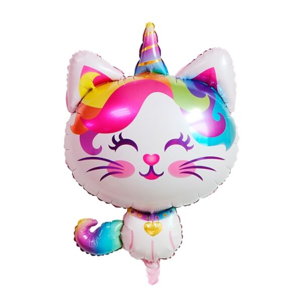 Воздушный шар Котёнок-Радужный Единорог