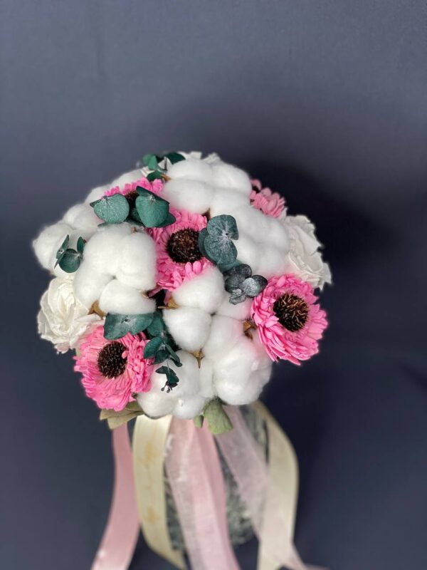 Свадебный букет из сухоцветов