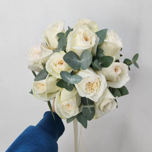 Монобукет невесты из пионовидных роз